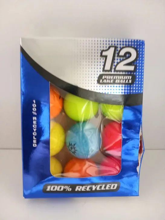 BOXED 12 PREMIUM LAKE BALLS 