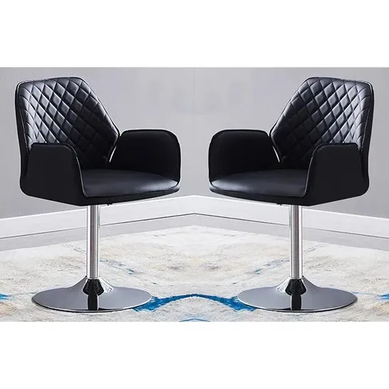 BOXED BACKETEER BLACK BAR STOOL