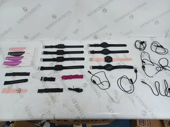 UNBOXED SMART WATCHES WITH VARIOUS STRAPS AND CHARGERS 