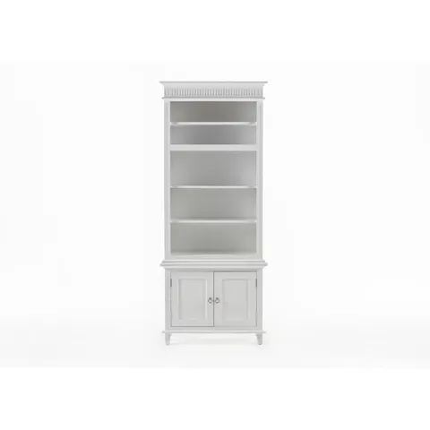 BOXED DENAJA 220CM H X 90CM W STANDARD BOOKCASE WHITE (2 BOXES)