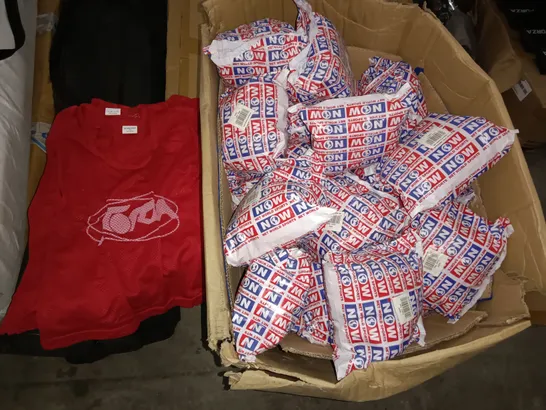 LARGE QUANTITY OF ASSORTED FORZA RED KIDS OVER SHIRTS