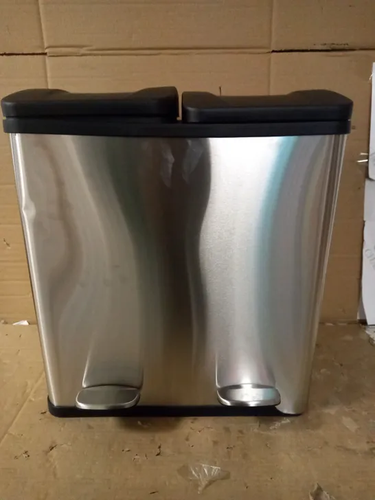 GONICVIN B-2-20 40L STAINLESS STEEL RECYCLING BIN