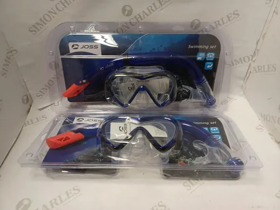 LOT OF 2 JOSS SNORKEL SWIMMING SNORKEL SETS 