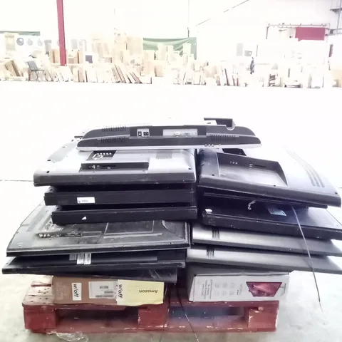 PALLET OF APPROXIMATELY 16 DAMAGED TV'S 