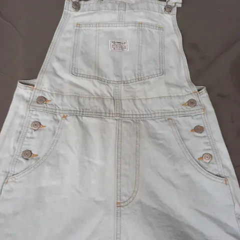 LEVI'S VINTAGE SHORTALL JUMPSUIT IN LIGHT BLUE SIZE SMALL