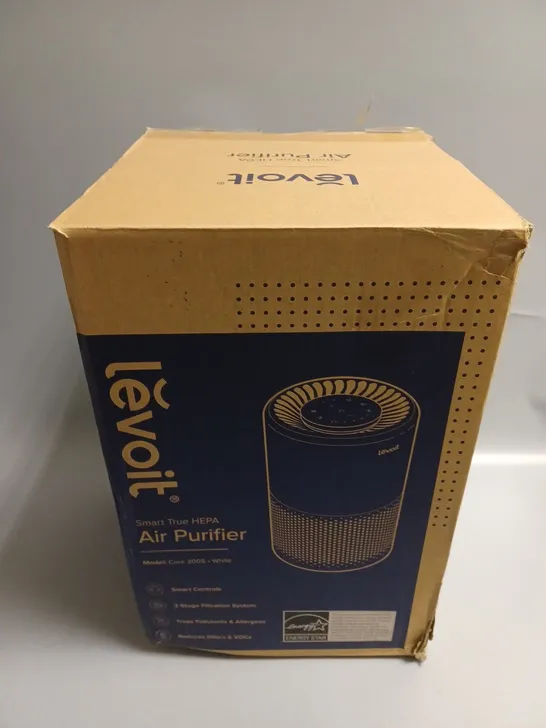 BOXED LEVOIT SMART TRUE HEPA AIR PURIFIER (CORE 200S WHITE)