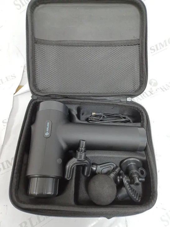 BOXED AERLANG MASSGE GUN IN BLACK