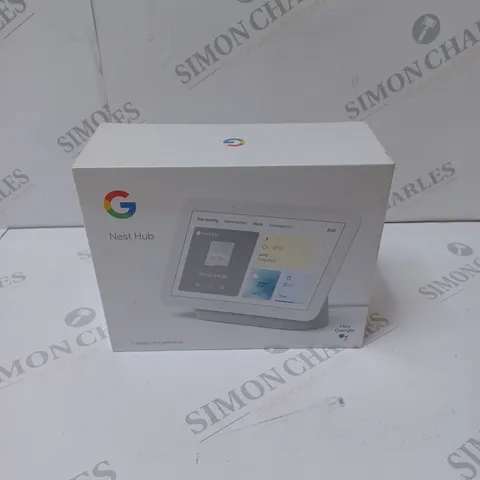 BRAND NEW BOXED GOOGLE NEST HUB 2ND GEN SMART SPEAKER WITH SCREEN - CHALK 