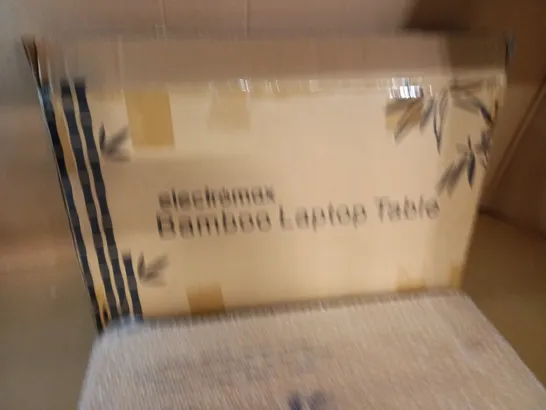 BOXED ELECTROMAX BAMBOO LAPTOP TABLE