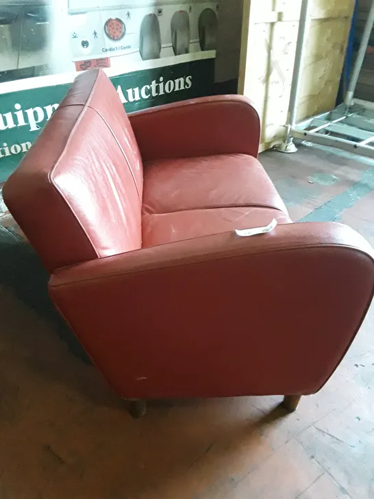 RETRO TWO SEAT RED BAR/PUB SOFA