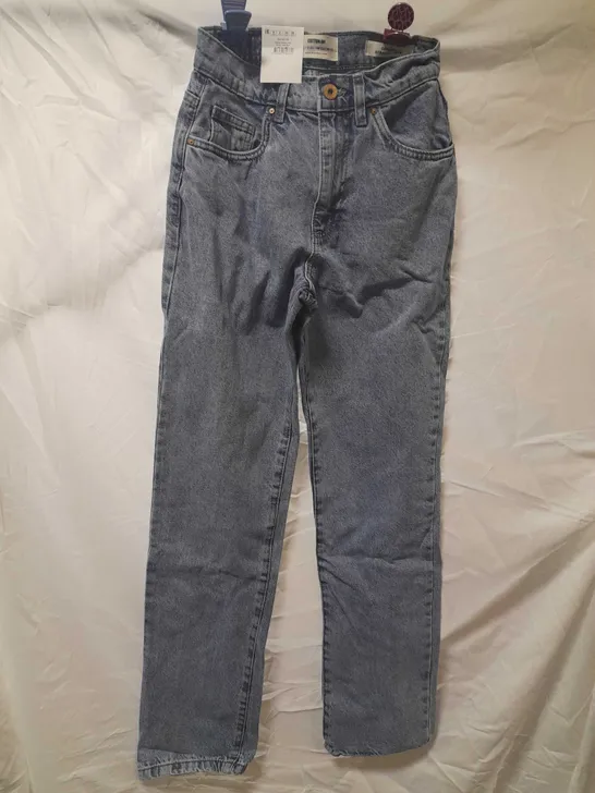 APPROX 22 BRAND NEW ORIGINAL COTTON:ON STRAIGHT JEAN, JETTY BLUE, SIZE 6