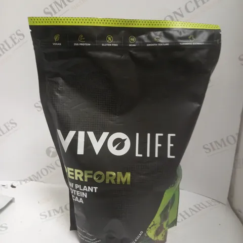 SEALED VIVOLIFE PERFORM RAW PLANT PROTEIN & BCAA - 988G - RAW CACAO 