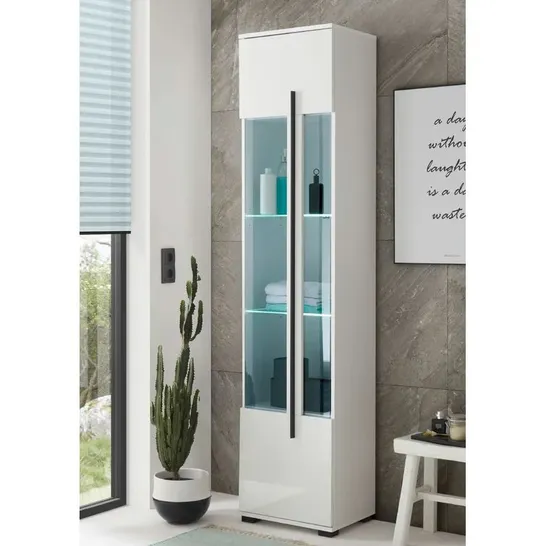 BOXED GAWEN FREESTANDING TALL BATHROOM CABINET (2BOXES)