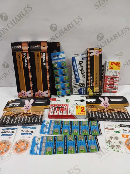 BOX TO CONTAIN APPROX 30 X ASSORTED PACKS OF BATTERIES, SPECIFICATIONS & BRANDS VARY 