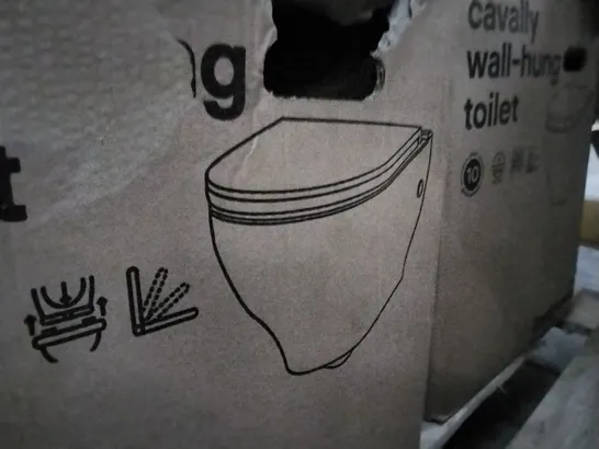 BOXED CAVALLY WALL-HUNG TOILET 