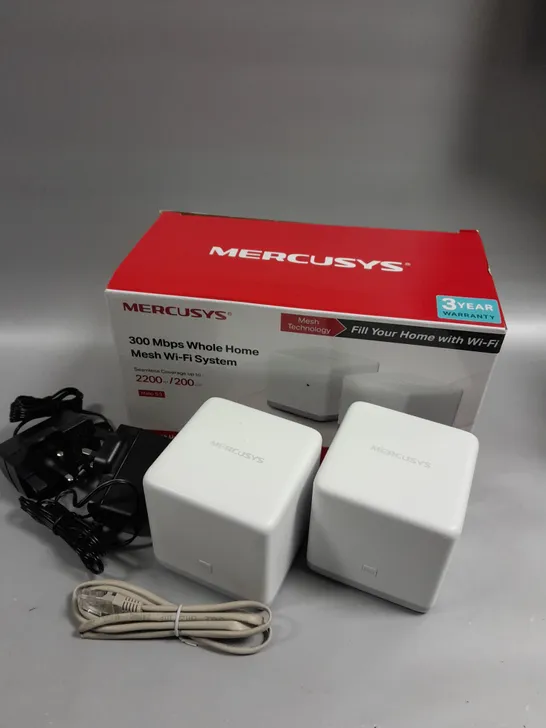 BOXED MERCUSYS 300MBPS WHOLE HOME WIFI SYSTEM 