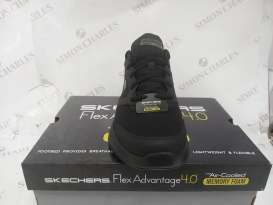 SKETCHERS MENS FLEX TRAINER BLACK  SIZE 10UK (MENS)