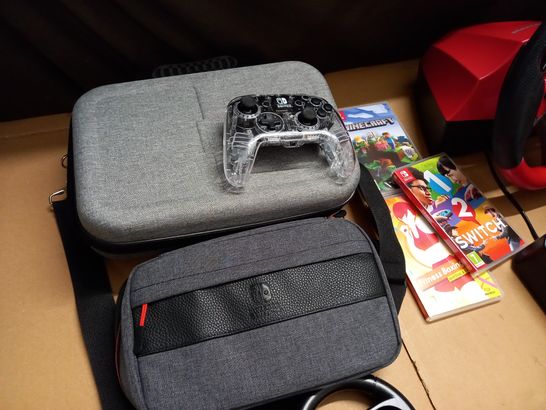BOXED NINTENDO SWITCH WITH ADDITIONAL ACCESSORIES AND GAMES