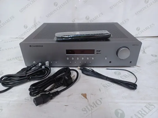 CAMBRIDGE AUDIO AXR100 STEREO RECEIVER - LUNAR GREY