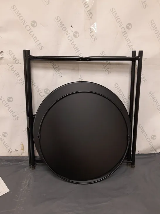 GLADOM BLACK METAL SIDE TABLE