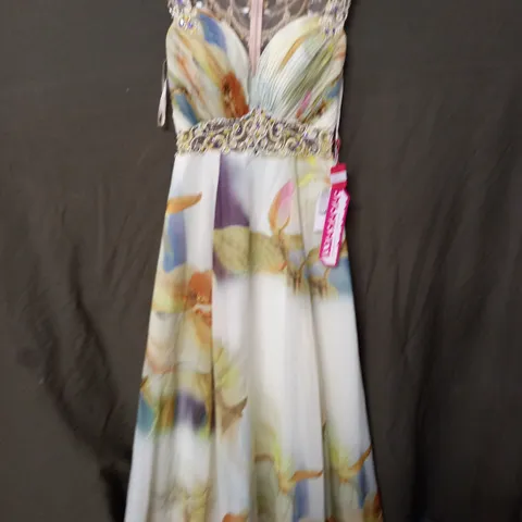 PAPARAZZIPROM FLORAL ESSENCE DRESS - UK 9/10