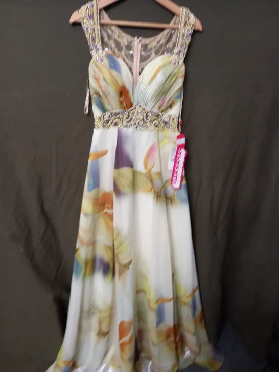 PAPARAZZIPROM FLORAL ESSENCE DRESS - UK 9/10