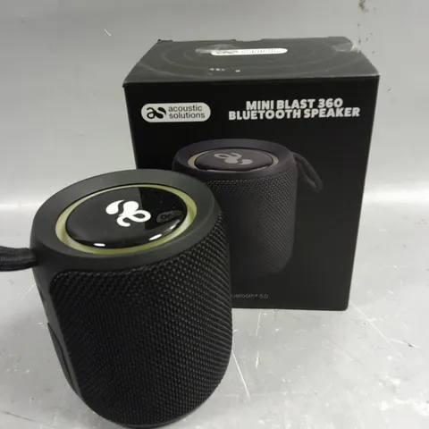 BOXED ACOUSTIC SOLUTIONS MINI BLAST 360 BLUETOOTH SPEAKER 