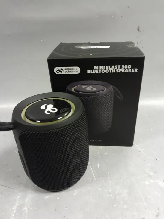 BOXED ACOUSTIC SOLUTIONS MINI BLAST 360 BLUETOOTH SPEAKER 