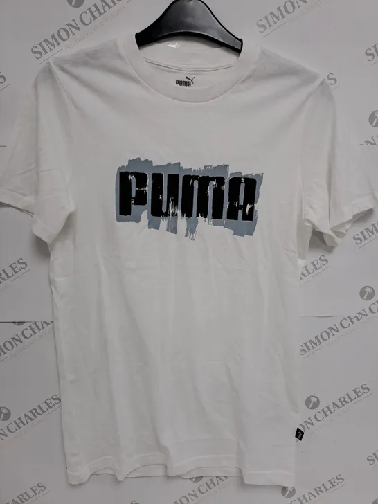 PUMA CREW NECK WHITE T-SHIRT - EU XS