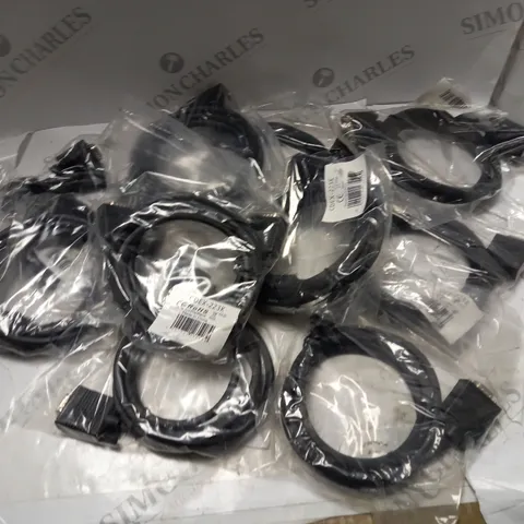 LOT OF 8 TRUCONNECT HIGH QUALITY SVGA CABLES MALE TO MALE