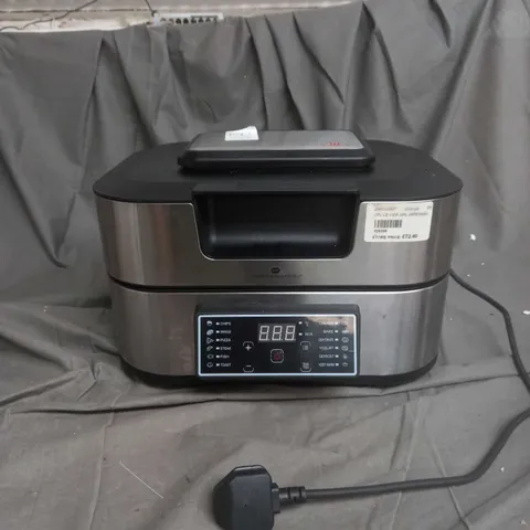 UNBOXED OUTLET COOK'S ESSENTIALS GRILL & AIRFRYER 5.5L