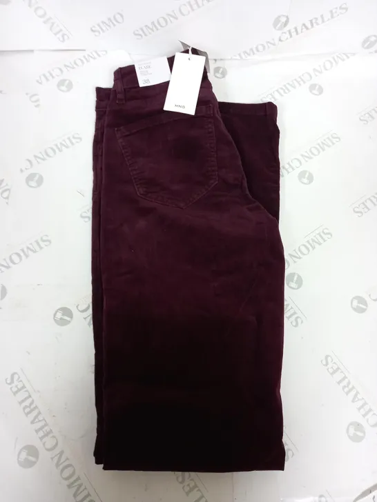 MNG SUEDE FLARED TROUSERS SIZE 10