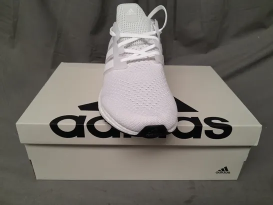 BOXED PAIR OF ADIDAS ULTRABOOST 1.0 SHOES IN WHITE UK SIZE 14.5