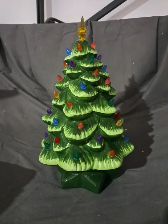 DECORATIVE FESTIVE LIGHT-UP TREE ORNAMENT