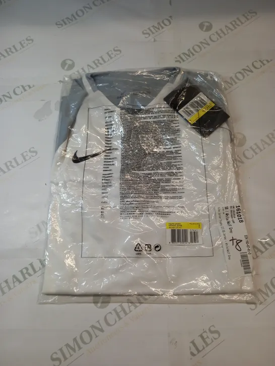 NIKE JUNIOR TROPHY JERSEY IN WHITE/WOLF GREY SIZE SMALL