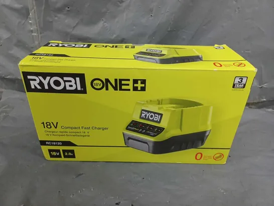 BOXED RYOBI 18V ONE+ 2.0A BATTERY CHARGER