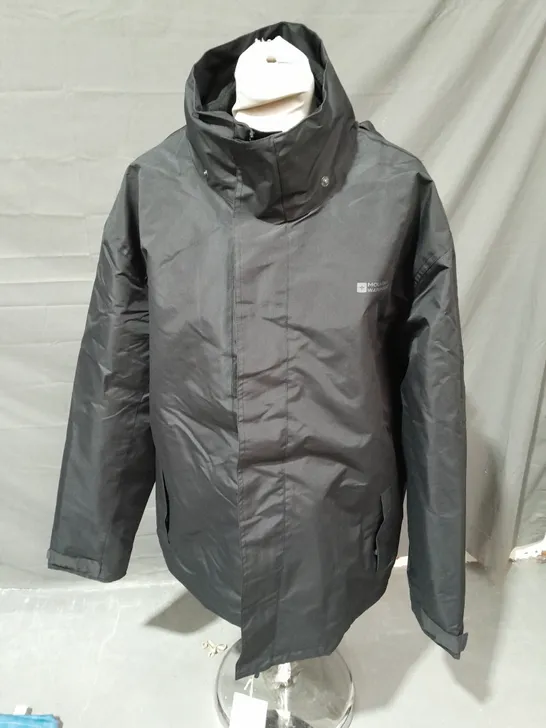 MOUNTAIN WAREHOUSE BLACK JACKET WITH HOOD - XL