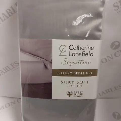 CATHERINE LANSFIELD SILKY SOFT SATIN BED SHEET - SINGLE