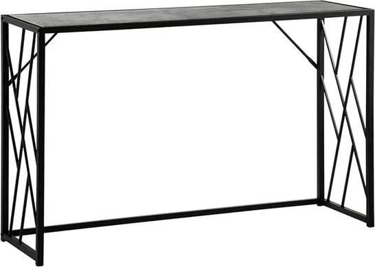 BOXED 120CM CONSOLE TABLE - BLACK