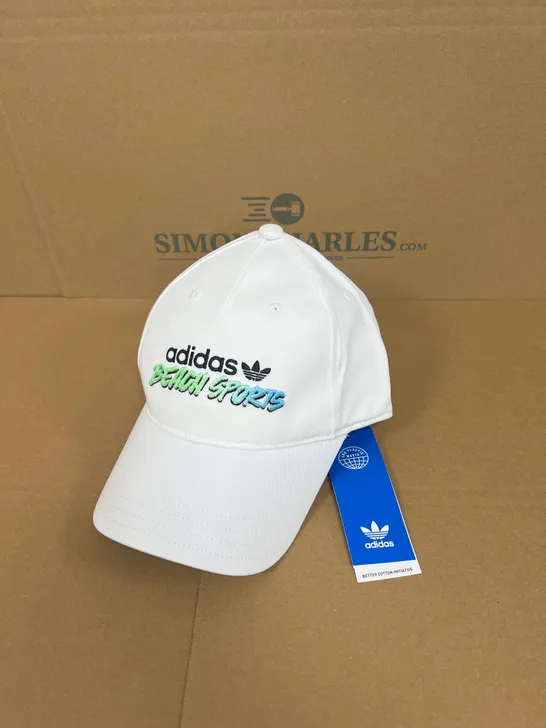 ADIDAS BEACH SPORTS GRAPHIC CAP IN WHITE 