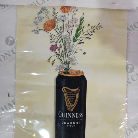 SIGNED GUINNESS FLOWER CAN ART PRINT