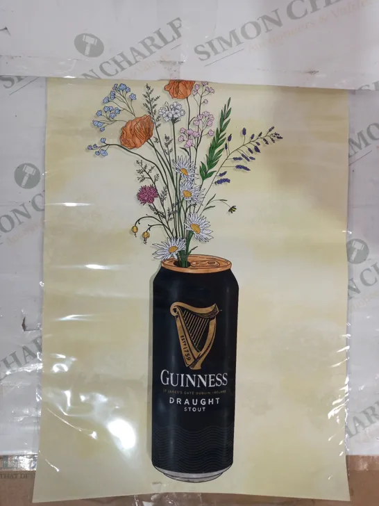 SIGNED GUINNESS FLOWER CAN ART PRINT