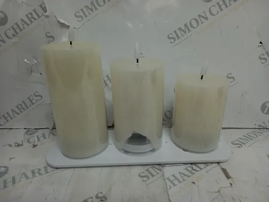 OUTLET HOME REFLECTIONS RECHARGEABLE LED CANDLES & CHARGING DOCK