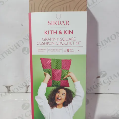 SIRDAR KITH & KIN GRANNY SQUARE CUSHION CROCHET KIT