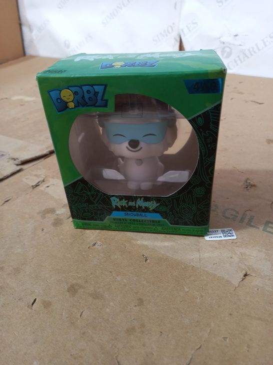 FUNKO DORBZ RICK AND MORTY SNOWBALL VINYL COLLECTABLE