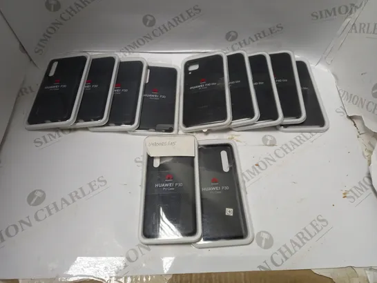 BOX OF APPROXIMATELY 10 HUAWEI PHONE PROTECTIVE CASES TO INCLUDE P30, P40 LITE