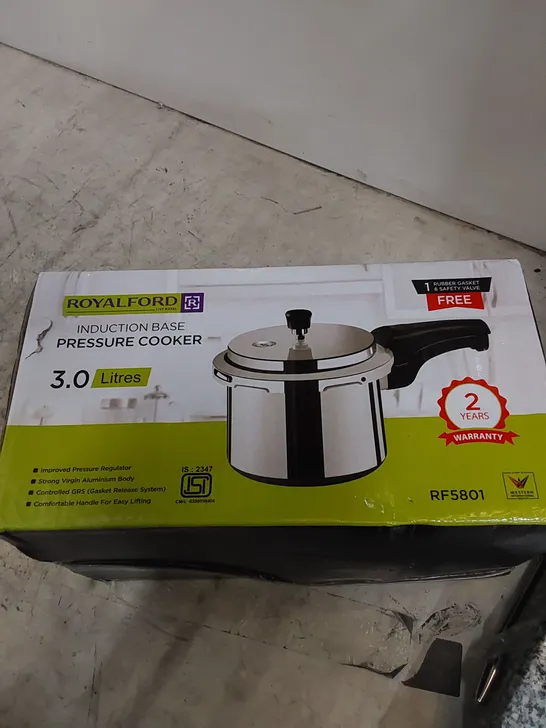 BOXED ROYALFORD STOVE TOP PRESSURE COOKER 