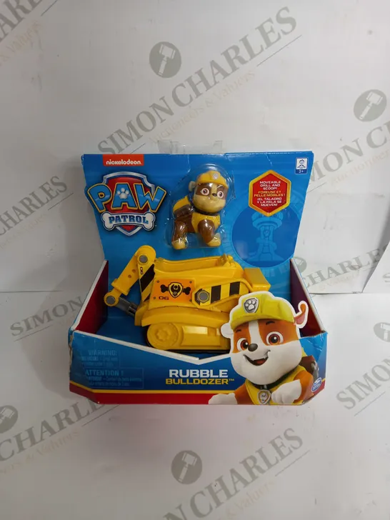 PAW PATROL VEHICLE WITH PUP RUBBLE  RRP £9.99