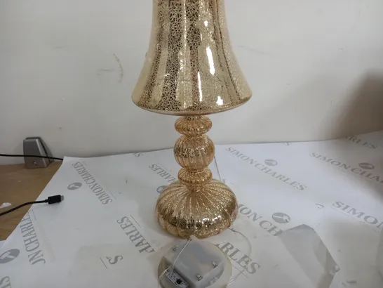 REFLECTIONS PRE-LIT LED MERCURY GLASS LAMP - GOLD