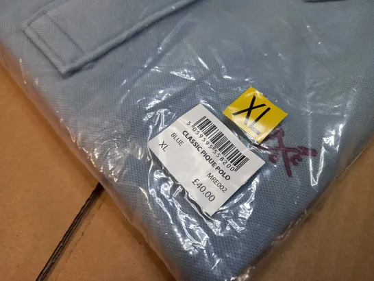 PACKAGED CREW CLOTHING COMPANY BLUE CLASSIC POLO - XL